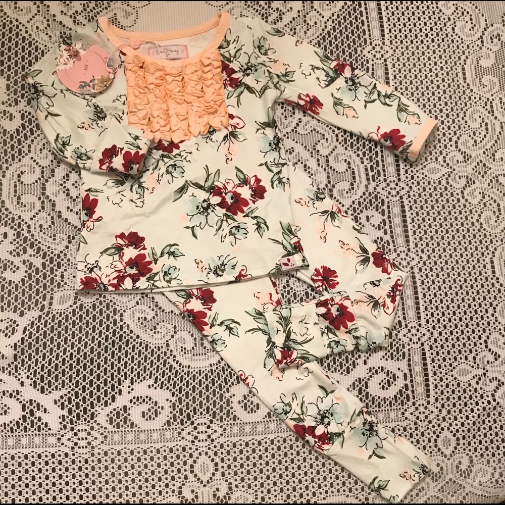 3T Sweet Honey Dreamer Pajamas-Snowy Bouquet - Picture 7 of 8